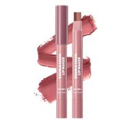 2-in-1 Lip Liner & Lipstick Pencil, Dual Colour Lip Contour Pencil | Soft Matte Lip Colour, Creamy Lip Pencil for Defining and Filling Lips, Long Wearing Lip Makeup ( #01 )