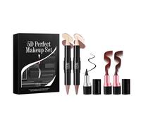 2 In 1 Lip Pencil Matte Lipstick Double Ended Contouring And Highlighter Stick Highly Pigmented Long Lasting Makeup Set Duals Ended Cream Contouring Stick
