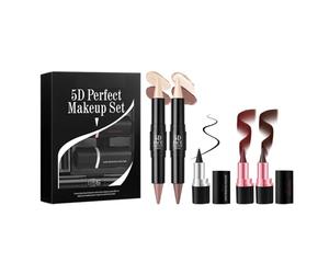 2 In 1 Lip Pencil Matte Lipstick Double Ended Contouring And Highlighter Stick Highly Pigmented Long Lasting Makeup Set Duals Ended Cream Contouring Stick
