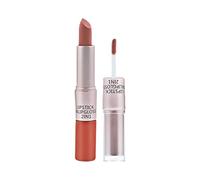 2 In 1 Lipstick & Lip Gloss Pink Lip Gloss Glaze Long Lasting Lips Velvet Double Silky Lipgloss matte Liquid Lipgloss For Girls