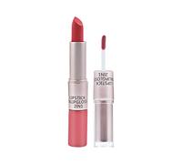 2 In 1 Lipstick & Lip Gloss Pink Lip Gloss Glaze Long Lasting Lips Velvet Double Silky Lipgloss matte Liquid Lipgloss For Girls