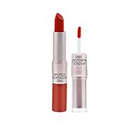 2 In 1 Lipstick & Lip Gloss Pink Lip Gloss Glaze Long Lasting Lips Velvet Double Silky Lipgloss matte Liquid Lipgloss For Girls