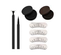 2-in-1 Lower Eyelash Stamp Kit, Black and Brown, Waterproof, Smudge Proof, Long Lasting, Cream, Natural Lower Lash Finish, for All Skin Types (2 in 1 Lower Eyelash)