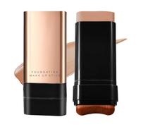2 in 1 Luxurious Anti-Wrinkle Foundation Stick, Multi-Purpose Full Coverage Stick - Foundation with Built-In Brush,Concealer & Contour to Cover Blemishes
