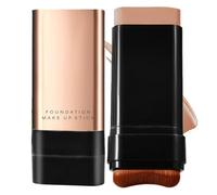 2 in 1 Luxurious Anti-Wrinkle Foundation Stick, Multi-Purpose Full Coverage Stick - Foundation with Built-In brush,Balance & Even Complexion,Multi-Use Full Coverage