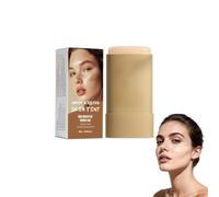 2 In 1 Luxurious Anti-Wrinkle Foundation Stick, Multi-Purpose Full Coverage Stick, Smoothing Effect, Full Coverage, Dewy Skin Look - Normal To Dry Skin Contour (Ivory)