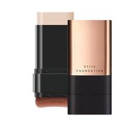 2 In 1- Luxury Anti-Wrinkle Foundation Stick | 2025 Korean Eraser Foundation Stick With Brush | Double Head Hydrating Lightweight Full Coverage Contourstick Foundatione Facestick for Women (20g)