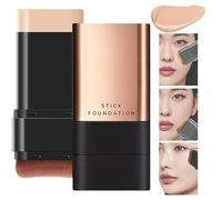 2 In 1- Luxury Anti-Wrinkle Foundation Stick, Korea Eraser Foundation Stick With Brush, Contour Stick Foundation Face Stick, Stick Foundation Makeup Eraser Korean Foundation Stick (Natural)