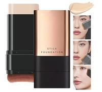 2 In 1- Luxury Anti-Wrinkle Foundation Stick, Korea Eraser Foundation Stick With Brush, Contour Stick Foundation Face Stick, Stick Foundation Makeup Eraser Korean Foundation Stick (Brilliant White)