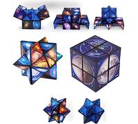 2 in 1 Magic Star Cube - Galaxy Infinity Cube, Suitable for Children's Intellectual Development, Educational Sensory Toys for Adults to Decompress, Relax and Exercise Finger Flexibility