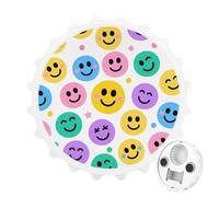 2-in-1 Magnetic Bottle Opener & Refrigerator Magnet - Funny Kitchen Tool Cute Fridge Magnets Color Smiley Face Beer Bottle Opener for Kitchen, Bar, Office, Gift