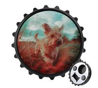 2-in-1 Magnetic Bottle Opener & Refrigerator Magnet - Funny Kitchen Tool Cute Fridge Magnets Puppy in The Field Beer Bottle Opener for Kitchen, Bar, Office, Gift