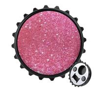 2-in-1 Magnetic Bottle Opener & Refrigerator Magnet - Funny Kitchen Tool Cute Fridge Magnets Sparkling Pink Glitter Beer Bottle Opener for Kitchen, Bar, Office, Gift