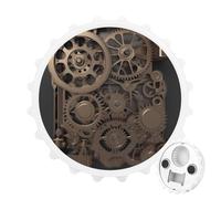 2-in-1 Magnetic Bottle Opener & Refrigerator Magnet - Funny Kitchen Tool Cute Fridge Magnets Steampunk Mechanical Gears Beer Bottle Opener for Kitchen, Bar, Office, Gift