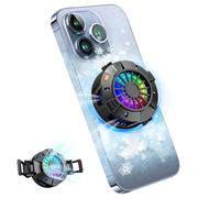 2-in-1 Magnetic & Clip-On Phone Cooler - Semiconductor-Powered Gaming Cell Phone Cooling Fan Radiator for iPhone/Android/iPad/Tablet - Ideal for Gaming, Video Calls, Live Broadcasting, and Vlog