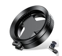 2-in-1 Magnetic CPL & Star Filter Lens, 52mm Universal Phone Camera Filter Kit with Polarizer & 6-Point Star Effect, Magnetic Mount Adapter Compatible with Most Smartphones (Star Filter Len)