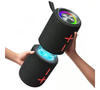 2 in 1 Magnetic Dual Splittable Bluetooth Speaker, 40W Portable Wireless Speakers with Deep Bass, IPX6 Waterproof, Bluetooth 5.3, 24H Playtime, 360° Stereo Sound for Home, Outdoor, Party, Travel