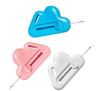 2-in-1 Magnetic Seam Guide Set with Seam Ripper & Sewing Guide - Multi-Functional Sewing Guide with 4cm Scale, Universal Magnetic Seam Guide for Sewing Machine Accessories (Blue, White, Pink)