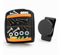 2-in-1 Magnetic Wristband & Belt Magnet - Magnetic Tool Holster Belt Clip, Magnet Tool Belt Clip Holder, Wrist Screw Holder, Mechanic Gadgets, Mens Tools Gifts (2-Piece Set)