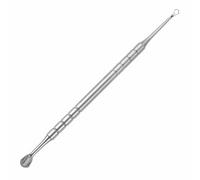 2 in 1 Manicure Cuticle Pusher Tool, Ring Design, Suitable for Nail Care, Ideal Replacement for Staleks Pro Expert, Features Horseshoe End and Ring End for Effective Cuticle Removal.