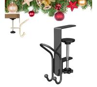 2 in 1 Mantel Hanger for Garland,Fireplace Stocking and Garland Hanger,Adjustable Mantel Hanger for Garland,Heavy Duty No Drill Stocking Garland Hooks for Xmas Home Party Decoration