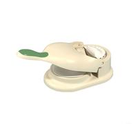 2-in-1 Manual Dumpling Press and Wonton Maker for Home Kitchen - PP Dough Skin Molder & Folding Tool, Compatible with Ravioli, Pierogi, and Dumpling Recipes, Flour-Friendly(白色)