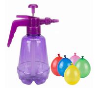 2 in 1 Manual Inflatable Water Balloon Pump with 500 Balloons 1.5L Handheld Water Pump for Water Fights a Great Outdoor Toy for Kids Perfect for Summer Fun in The Garden Pool and Beach