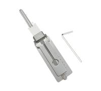2 in 1 Master Key Decoder Stainless Steel Key Decoder Lock Picking Tool Keys Reader (SS002pro, Wrench Included)