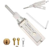 2-in-1 Master Key Decoder, Stainless Steel Master Key Decoder, Master Key Decoder Lock Pick Kit Tool, Car Key Reader, Key Decoder Lock Pick, Multipurpose Stainless Maintenance Repair Kits (Ss001 Pro)