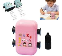 2-in-1 Math Roller Stamp for Kids, Self-Inking Addition Subtraction Multiplication & Fill-in-The-Blank Tool, Refillable Maths Practice Roller or Kindergarten Homeschool Classroom Supplies, Math Gifts