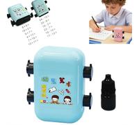 2-in-1 Math Roller Stamp for Kids, Self-Inking Addition Subtraction Multiplication & Fill-in-The-Blank Tool, Refillable Maths Practice Roller or Kindergarten Homeschool Classroom Supplies, Math Gifts