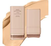 2-in-1 Matte Foundation Stick, 2025 New Ladies Revolution Velvet High Coverage Cream Foundation,Highly malleable, Waterproof&Long-lasting Foundation Stick Makeup with Brush (#A, 20g)