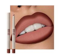 2-in-1 Matte Lip Liner, Intense Color, Creamy Texture, Waterproof, Lip Contouring, Lightweight Lipstick Texture, Layerable for High Color Payoff