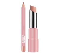 2-in-1 Matte Lipstick Set, Nude Rosy Lip Liner & Lipstick Duo, Velvety Long