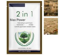 2 in 1 Max Power H/erbicide, Fast-Acting Weed Remover,Controls Resistant Weeds,Powerful Concentrated Fast Acting Reaching the Roots,Grass Weed Control For Driveways, Patios, And Fence Lines
