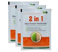 2 in 1 Max Power Herbicide - Concentrated Weed Killer, Fast-Acting Weed Killer, Glufosinate and HPPD Inhibitor,Glyphosate Weedkiller, Action Powerful Fast Acting Reaching the Roots (Bagged)