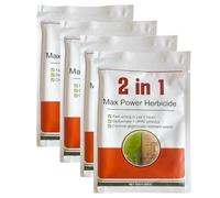 2 in 1 Max Power Herbicide, Fast-Acting Weed Killer, Controls Weeds, Action Powerful Concentrated Fast Acting Reaching the Roots, 25g (4 Pcs)
