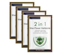 2 in 1 Max Power Herbicide, Fast-Acting Weed Killer, Glufosinate and HPPD Inhibitor, Controls Glyphosate-Resistant Weeds, Action Powerful Concentrated Fast Acting Reaching the Roots, 25g (4 pc)