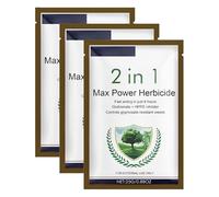 2 in 1 Max Power Herbicide, Fast-Acting Weed Killer, Glufosinate and HPPD Inhibitor, Controls Glyphosate-Resistant Weeds, Action Powerful Concentrated Fast Acting Reaching the Roots, 25g (3 pc)