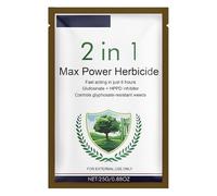 2 in 1 Max Power Herbicide, Fast-Acting Weed Killer, Glufosinate and HPPD Inhibitor, Controls Glyphosate-Resistant Weeds, Action Powerful Concentrated Fast Acting Reaching the Roots, 25g (1 PC)