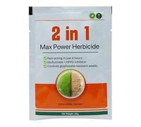 2 in 1 Max Power Herbicide, Fast-Acting Weed Killer, Glufosinate and HPPD Inhibitor, Controls Glyphosate-Resistant Weeds, Action Powerful Concentrated Fast Acting Reaching the Roots, 25g (B-1PC)