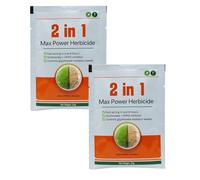 2 in 1 Max Power Herbicide, Glyphosate Weedkiller, Concentrated Weed Killer, Glufosinate and HPPD Inhibitor, Action Powerful Fast Acting Reaching the Roots, 25g (2PCS)