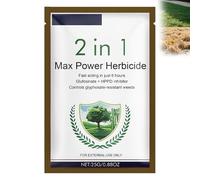 2 in 1 Max Power Herbicide, Glyphosate Weedkiller,Fast-Acting Weed Killer, Glufosinate and HPPD Inhibitor, Controls Glyphosate-Resistant Weeds,Fast Acting Reaching the Roots (A-1pcs)