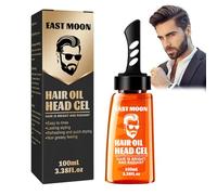 2-In-1 Men Hair Wax Gel With Comb-Hair Gel Mens-Hair Styling Gel With Dip Comb-Men’S Hair Styling Gel For Natural Shine Lightweight Long Lasting Fluffy Invisible Texture For All Hair Types 100ml