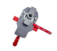 2 in 1 Metal Hinge Jig Tool with 35mm Hole Guide for Installing Concealed Hinges on Cabinets, Wardrobes, and Furniture (C)