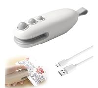 2 In 1 Mini Bag Sealer Heat Seal - Heat Sealer and Cutter Device, Handheld Plastic Bag Sealer Machine, Portable Packet Sealer for Snacks and Keep Food Fresh Preservation Storage, Kitchen Gadgets