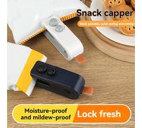2 in 1 Mini Bag Sealer USB Rechargeable Chip Bag Sealer Navy Blue