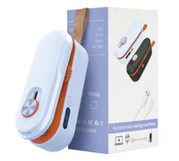 2-in-1 Mini Bag Sealer with Knife, Rechargeable Heat Sealer, 3 Modes for Light/Medium/Heavy Bags, Portable Snack Sealer