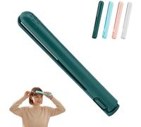 2 in 1 Mini Curling Iron for Short Hair, Portable USB Cordless Straightener Curler, Travel Flat Iron with Ceramic Heating for Fringes, Bangs & On-The-Go Styling (Green Pro)