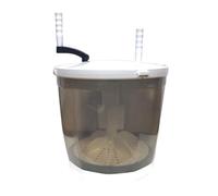 2 In 1 Mini Manual Washing Machine And Dehydrator Combo 14x13.4in Small Washer Space Saver For Home Travel College Room RV Apartment(Gray)